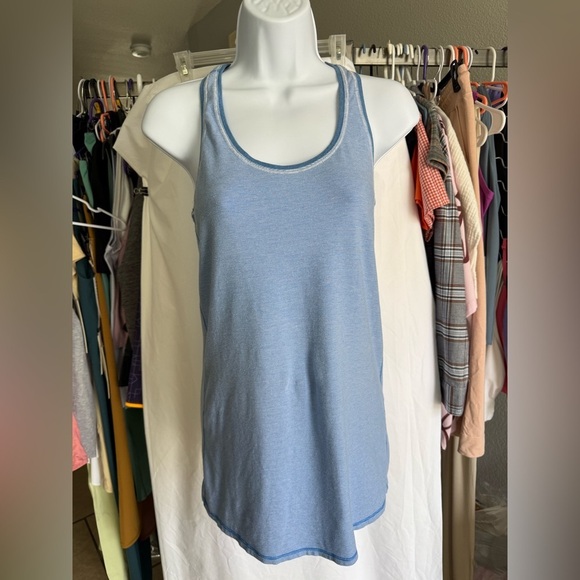 Lululemon Every Yogi Tank Wee Stripe White Porcelaine / Heathered Porcelaine Sz8 - Picture 11 of 11
